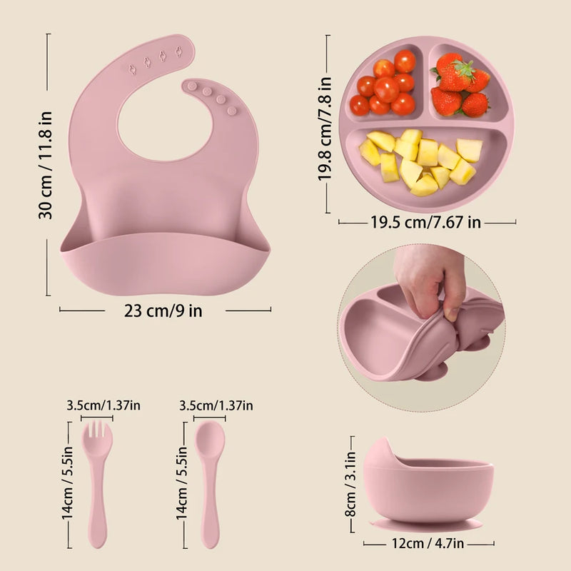 Kit de Alimentação de Silicone para Bebês